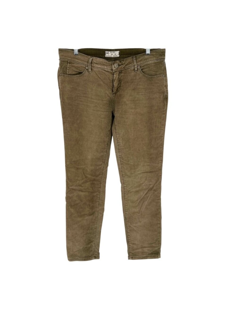 Free People Corduroy Pants Olive Green Size 28
